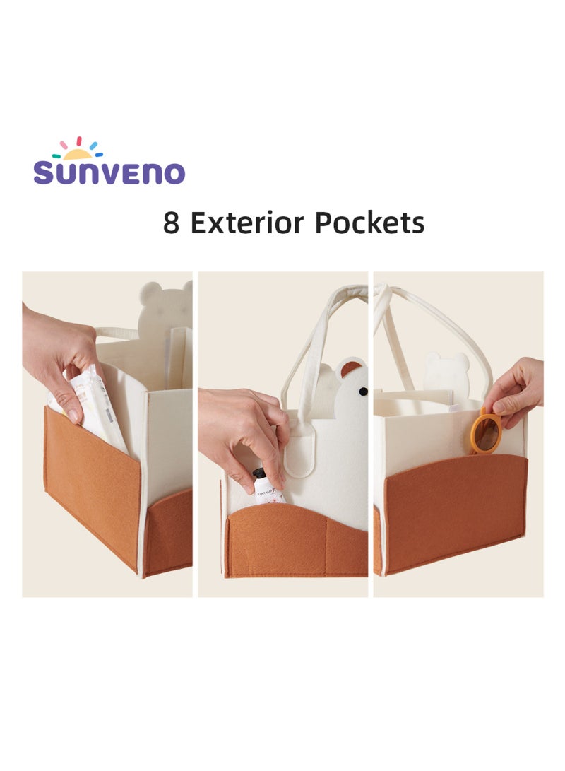 Sunveno Organizer Diaper Caddy Ivory  - Image 3