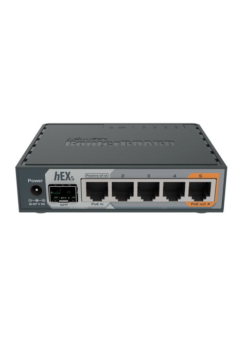Hex S RB760iGS 5 Port Gigabit Ethernet Router Grey
