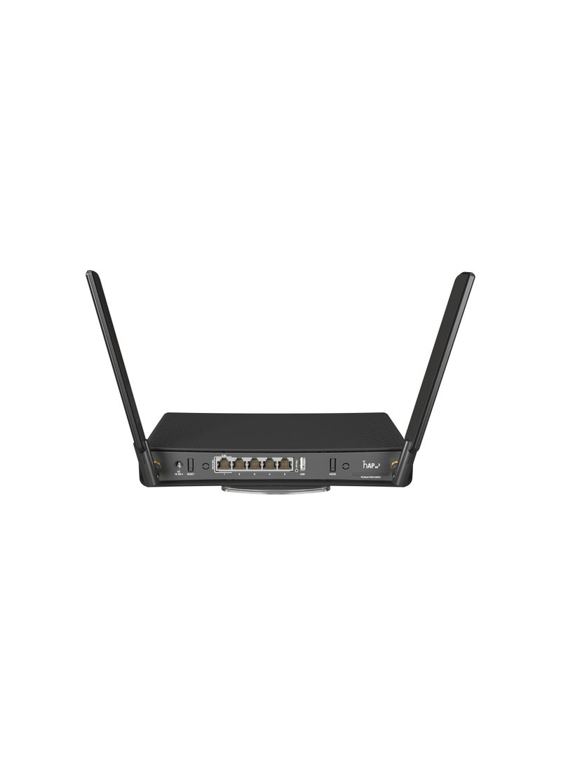 Mikrotik - hAP Ax3 Gen 6 Wireless, 2.5 Gigabit Ethernet, PoE, WPA3 Router Black - Image 1