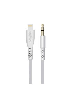 Energizer C41 Lightning To 3.5Mm Audio Cable 5Ft| HiFi Stereo Sound, Lifetime Warranty, MFi Certified, Heavy Duty, For Apple iPhone 14/13/12/11/X Pro Max Mini Plus, iPads White  - Image 1