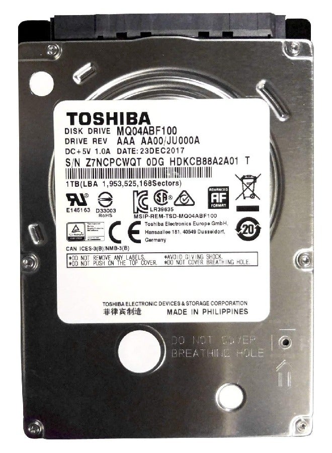 5400Rpm SATA 7Mm 2.5In Hard Drive 128Mb, 6 Gbit/s, Mechanical Hard Disk 1 TB - pnsku/N70018507V/45/_/1698297235/e09a696e-1f07-42b6-9cea-ca45417ac398