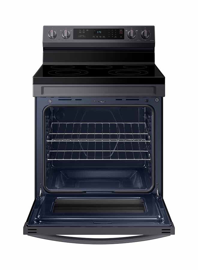 Samsung Electric Free Standing Cooking  Range 4 Ceramic Hobs 1 Warming Zone 76 Cm NE63C6317SG/ZA Black/Stainless Steel - Image 5