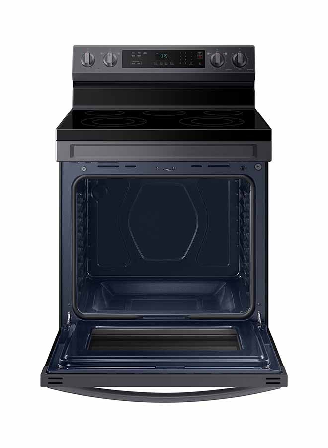 Samsung Electric Free Standing Cooking  Range 4 Ceramic Hobs 1 Warming Zone 76 Cm NE63C6317SG/ZA Black/Stainless Steel - Image 3