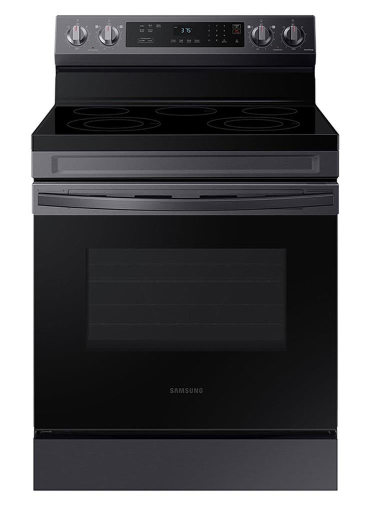 سامسونج نطاق كهربائي قائم بذاته 4 مواقد سيراميك 1 منطقة تدفئة NE63C6317SG/ZA أسود/ستانلس ستيل - Image 1