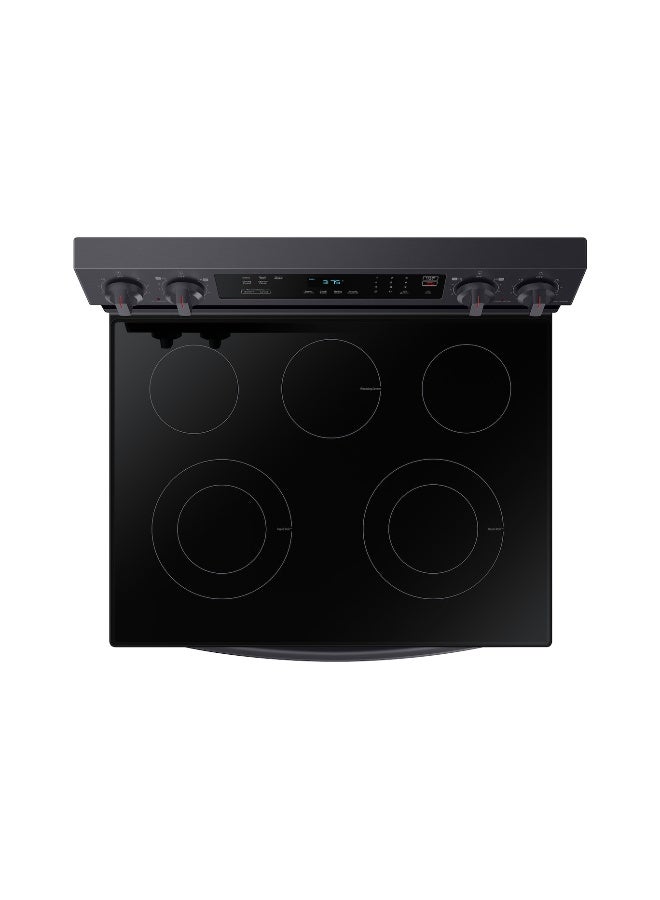 Samsung Electric Free Standing Cooking Range 4 Ceramic Hobs 1 Warming Zone 76 Cm NE63C6317SG/ZA Black/Stainless Steel NE63C6317SG/ZA Black/Stainless Steel - Image 5