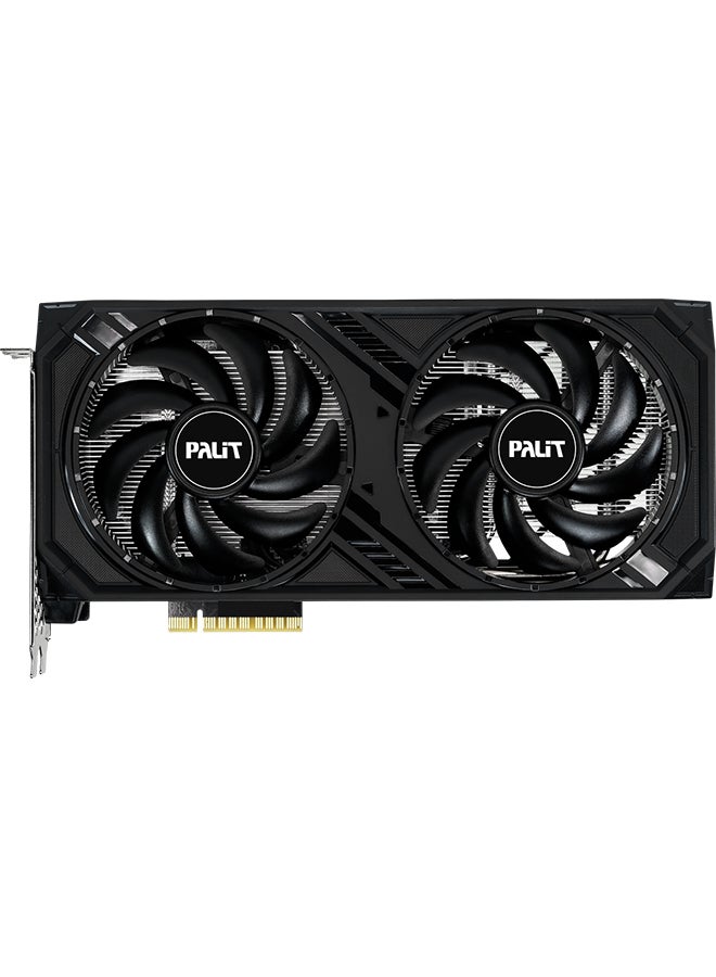 Palit - NVIDIA  GeForce RTX™ 4060 Dual 8GB, GDDR6 Graphics Memory, G-SYNC®, 3072 CUDA Core, 2460 MHz Boost Clock, 17 Gbps, 128 bits Interface, PCI Gen 4, DP 1.4a x 3, HDMI 2.1a x 1 | NE64060019P1-1070D Black - Image 1