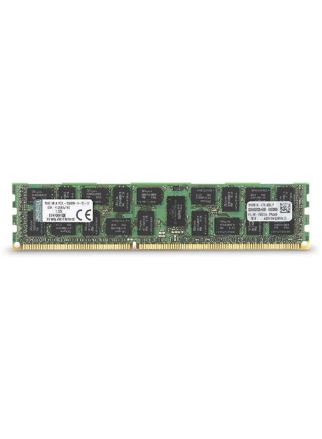 Kingston - 16Gb (1x16 Gb) 1333MHZ DDR3 PC3-10600 Reg ECC Low Voltage DIMM For Select HP/Compaq Servers KTH-PL313LV/16G Multicolour - Image 1