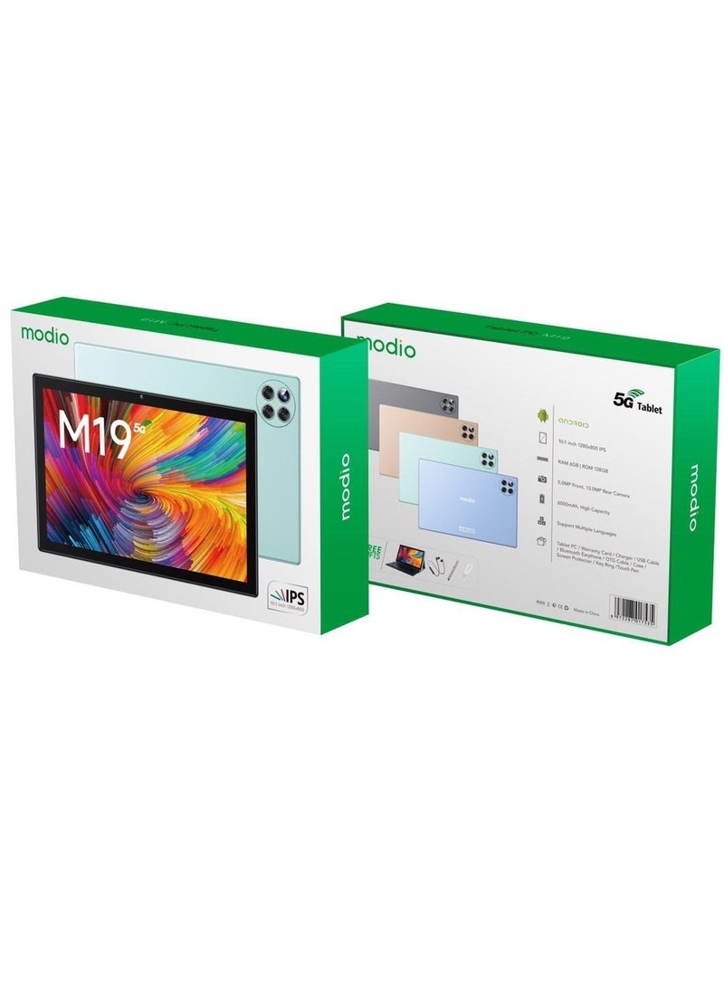 modio - M19 5G Tablet PC 10.1 Inch with 8GB Ram 256GB Rom 6000mAh Battery Grey - Image 1