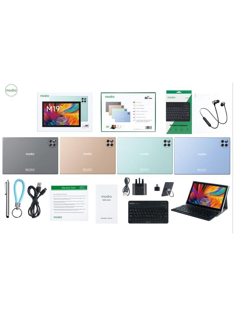 modio - M19 5G Tablet PC 10.1 Inch With 8GB RAM 512GB ROM Grey - Image 1