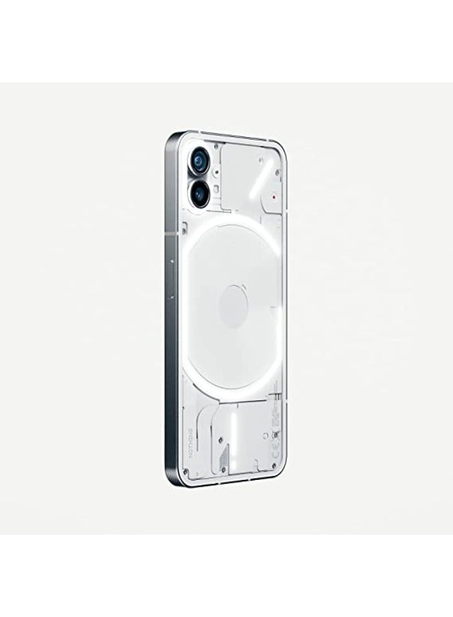 Nothing Phone (1) - 8GB RAM + 256GB, Glyph Interface, 50 MP dual camera, Nothing OS, 6.55” 120Hz OLED display, White