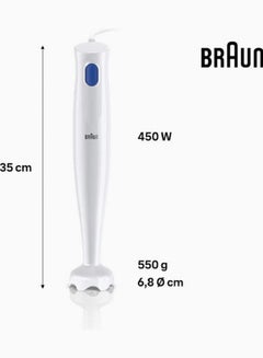 BRAUN MultiQuick 1 Hand Blender MQ10.000PWH White/Blue  - Image 2