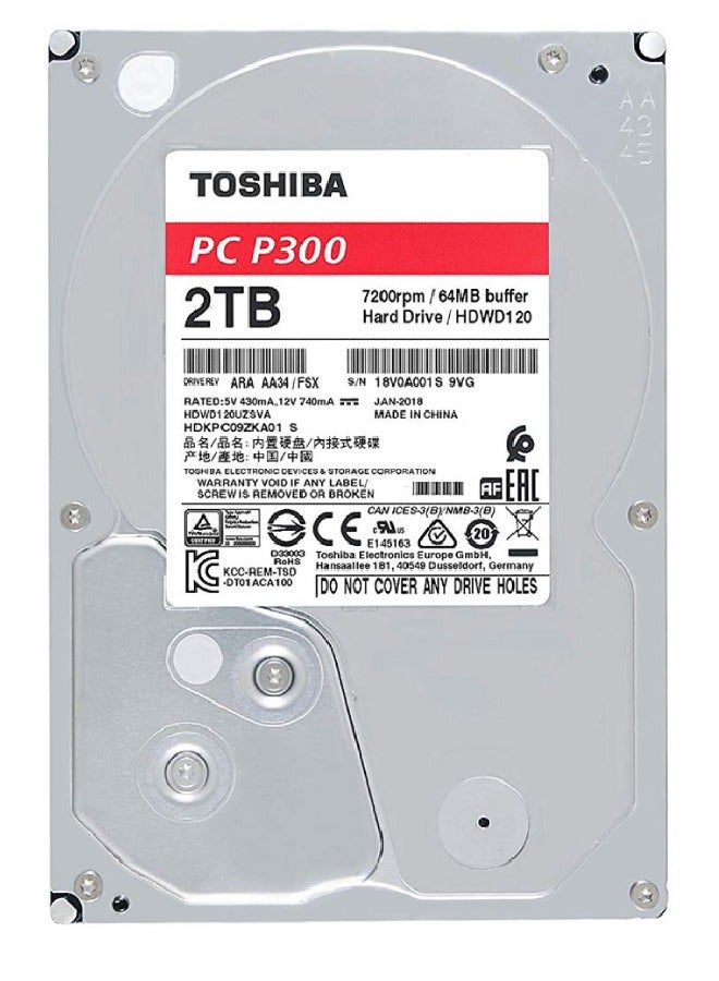 P300 PC 3.5, Desktop Internal Hard Disk 2 TB
