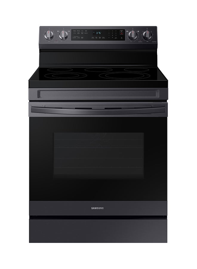 Samsung Free Standing Electric Range 4 Ceramic Hobs 1 Warming Zone 76 Cm NE63C6517SG/ZA Black/Stainless Steel - Image 1