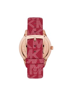 Women's Runway Stainless Steel Quartz Watch With Red PVC Strap, 20 (Model: MK7179) - pnsku/N70018598V/45/_/1698309064/00fdd1da-53d2-4a23-a75c-fe5bd18fe02d