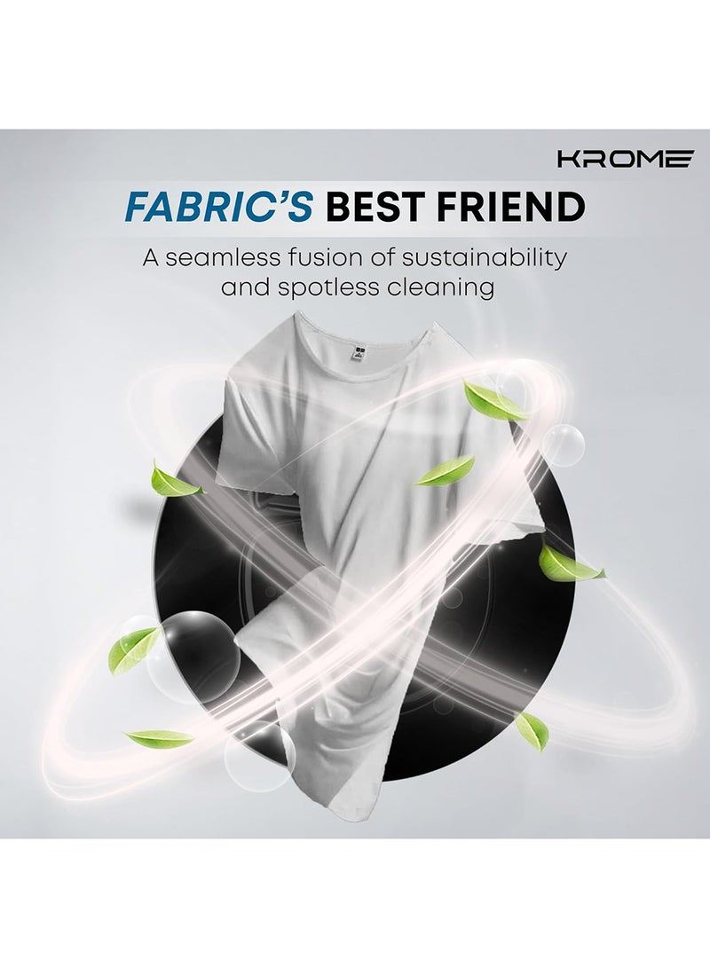 Krome - 6 Kg Front Load Washing Machine, 1000 RPM with LED Display With Universal Motor 6 kg KR-WFL60SS Titanium - Image 1