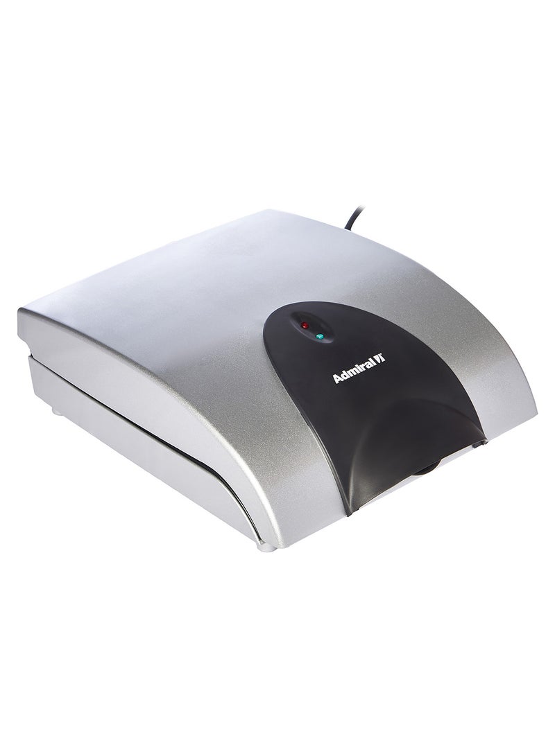 Sandwich Maker, Deep Fill 4 Slice, Non Stick Heating Plates for Easy Cleaning 1200 W ADST368-V Silver