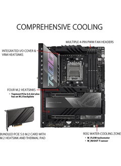 ASUS Rog Crosshair X670E Hero ATX DDR5 Motherboard, AM5 Socket, AMD X670 Chipset, 128GB DIMM Max Memory, PCIe 5.0 Slot, Intel 2.5Gb Ethernet, Wifi 6E, M.2 Heatsink, USB Ports | 90MB1BC0-M0EAY0 Black  - Image 3