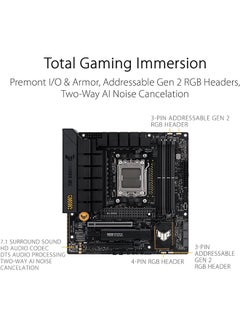 ASUS TUF GAMING B650M-PLUS Micro-ATX AMD Motherboard, AM5 Socket, AMD B650 Chipset, 4x 2-Channel DDR5 128GB Max, 2x M.2, 1x PCIe 4.0/3.0 x16, 4x SATA 6Gb/s, 1xHDMI/1xDP | 90MB1BG0-M0EAY0 Black  - Image 5