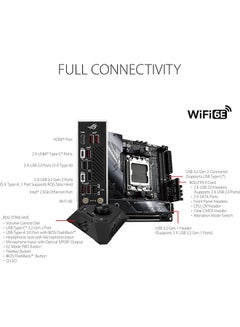 ASUS Rog Strix X670E-I Gaming Wifi Mini-ITX Motherboard, AMD AM5 Socket, AMD X670 Chipset, 2xDIMM, Max 64GB DDR5, WiFi 6E 6GHz, 2xM.2 Slots,1xPCIe 5x16, 1x HDMI/2xUSB4 | 90MB1B70-M0EAY0 Black  - Image 5