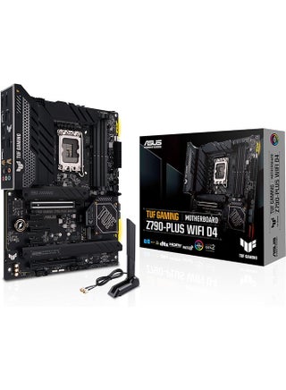 TUF Gaming Z790-Plus WiFi D4 LGA 1700(Intel®12th&13th Gen) ATX Gaming Motherboard(PCIe 5.0, DDR4,4xM.2 Slots,16+1 DrMOS, WiFi 6,2.5Gb LAN, Front USB 3.2 Gen 2 Type-C®, Thunderbolt 4/USB4) Black - pnsku/N70018633V/45/_/1698392751/f464dfeb-6304-4c9b-abe1-a0fd77d61b24