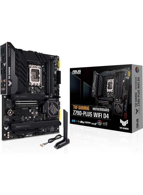 TUF Gaming Z790-Plus WiFi D4 LGA 1700(Intel®12th&13th Gen) ATX Gaming Motherboard(PCIe 5.0, DDR4,4xM.2 Slots,16+1 DrMOS, WiFi 6,2.5Gb LAN, Front USB 3.2 Gen 2 Type-C®, Thunderbolt 4/USB4) Black