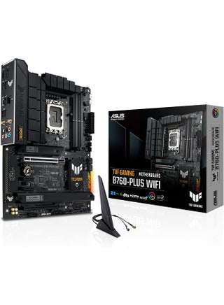 TUF GAMING B760-PLUS WIFI D4 LGA1700 ATX Motherboard, Intel B760 Chipset, 4xDIMM Slots, 128 GB Max Memory, SATA 6 Gbps, PCIe 5.0, WIFI-6E, HDMI/DisplayPort , USB Gen 2 Type-C Black - pnsku/N70018647V/45/_/1698392758/6d0f2bb9-dffc-435a-b063-0f9d7c7797ca