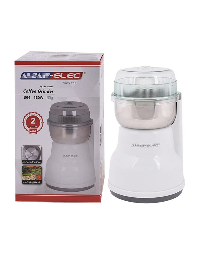 Alsaif Coffee Grinder 0.06 kg 160 W S64 White - Image 3