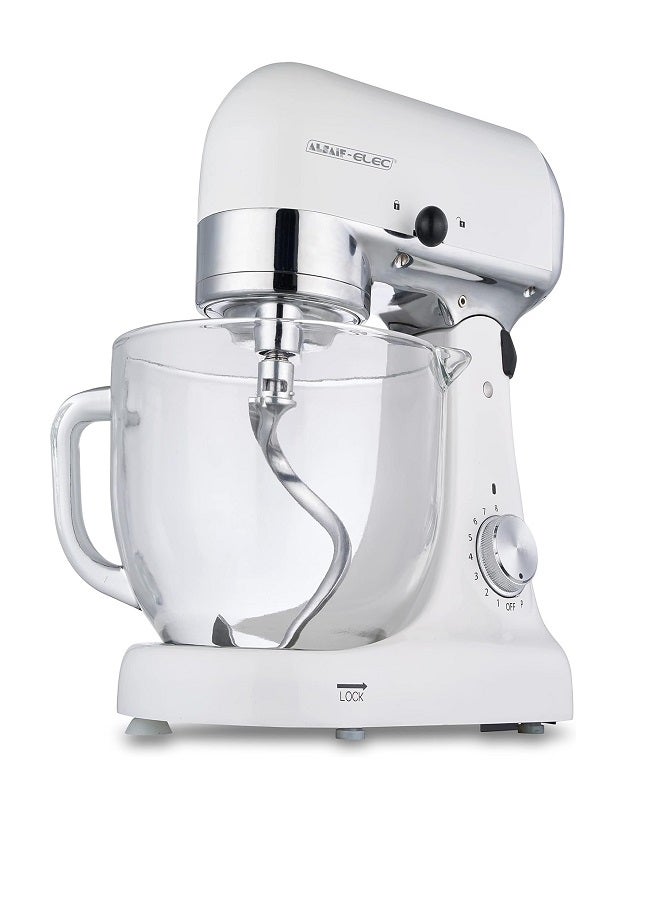 السيف  Stand Mixer With Glass Bowl 5 L 1000 W E02227/WH White  - Image 1