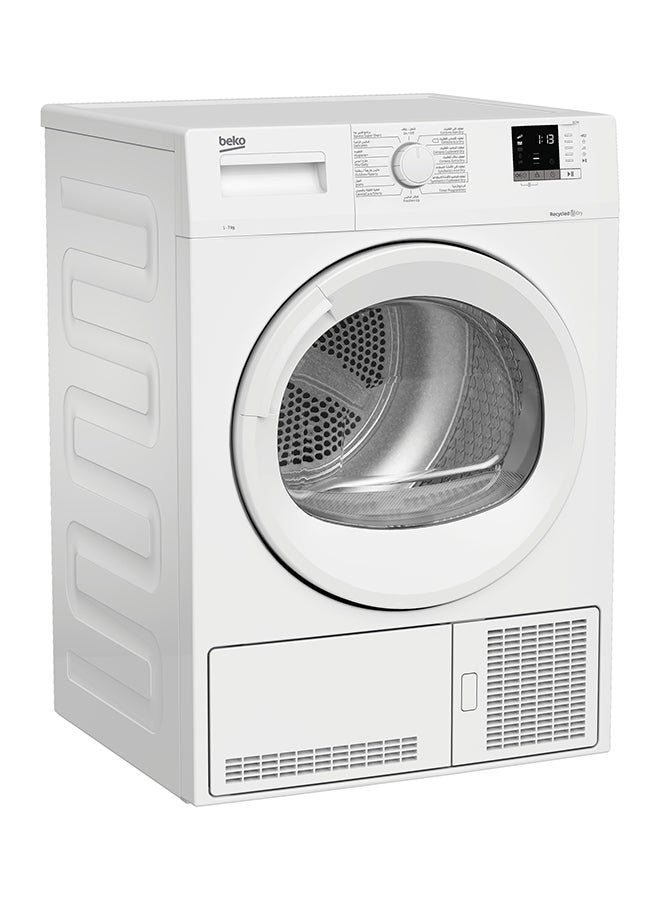 Beko - Tumble Dryer Condenser, 15 Programmes, Time Delay Indicator, Digital Display 7 kg 2500 W DC7W White - Image 1