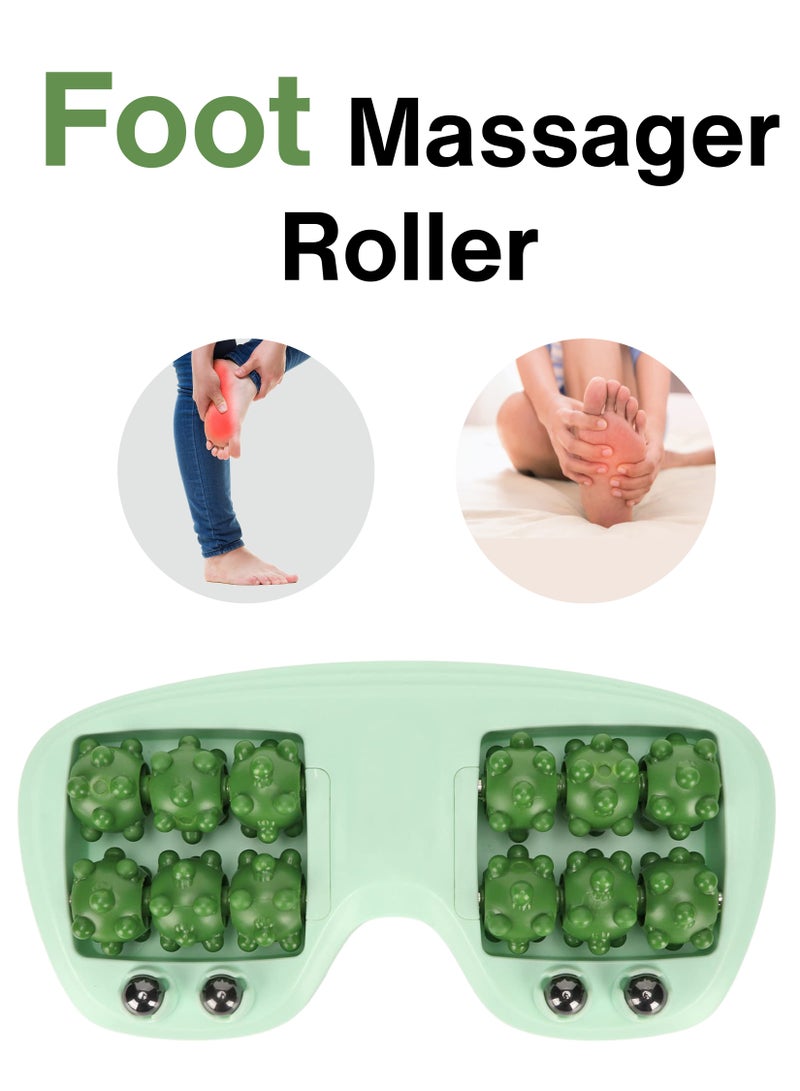 Toshionics - Portable Foot Roller Body Massager Shiatsu Kneading Rolling Therapy Calf Leg Reflexology Pain Stress Relief Foot Massager For Plantar Fasciitis Feet Pain And Heel Spurs Trigger Point Pressure Massage - Image 1