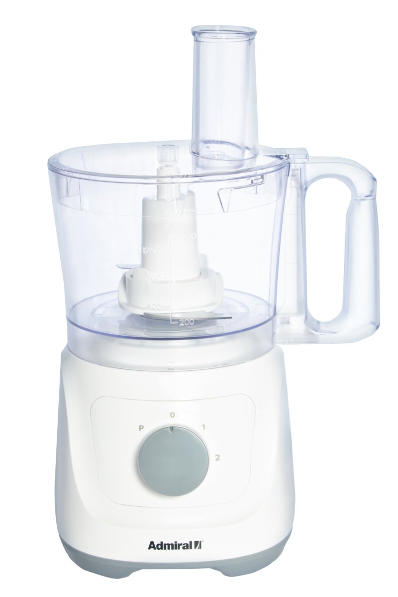 Admiral 1.5L Food Processor with 800W Motor, Multi-Function Shredding, Slicing, Kneading, Whisking, Juicing & Blending – Model ADFP9081 (White) 1.5 L 800 W ADFP9081 White - Image 2
