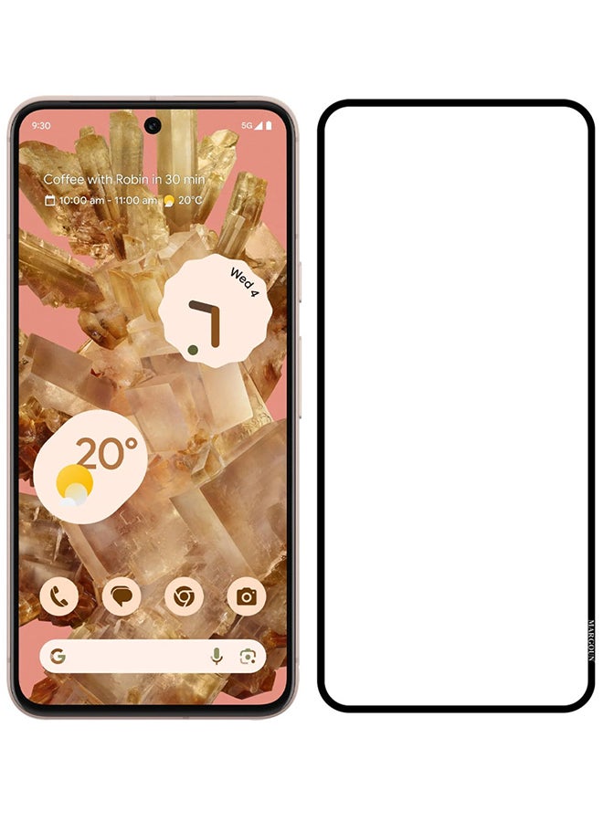 MARGOUN Google Pixel 8 Screen Protector 9H Tempered Glass Ultrasonic Fingerprint Unlock Case Friendly HD Clear Tempered Glass Screen Protector Clear - Image 2