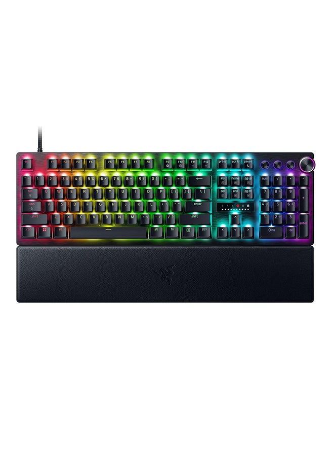 RAZER - Huntsman V3 Pro Mechanical Keyboard, Analog Optical Switch Gen-2, Firm Leatherette Wrist Rest, Doubleshot PBT Keycaps, Detachable Type-C Cable, ENG (US) Layout, Black - Image 1