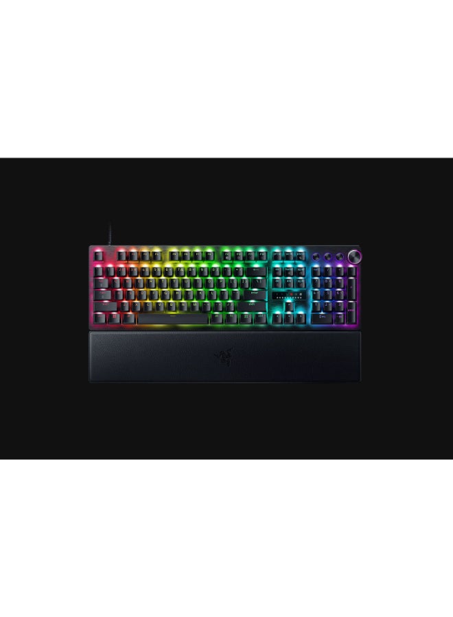 RAZER - Huntsman V3 Pro Mechanical Keyboard, Analog Optical Switch Gen-2, Firm Leatherette Wrist Rest, Doubleshot PBT Keycaps, Detachable Type-C Cable, ENG (US) Layout, Black - Image 1