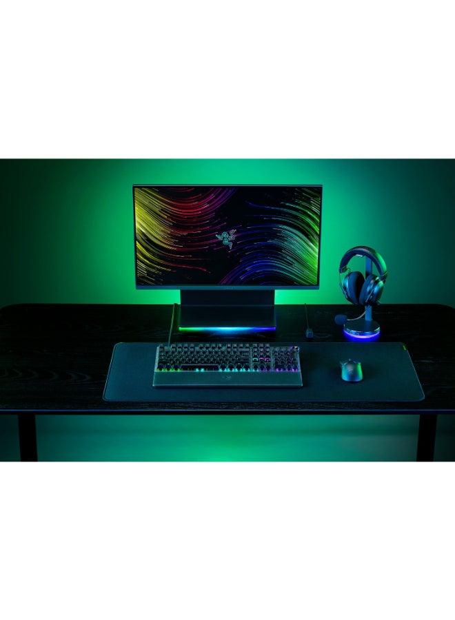 RAZER - Huntsman V3 Pro Mechanical Keyboard, Analog Optical Switch Gen-2, Firm Leatherette Wrist Rest, Doubleshot PBT Keycaps, Detachable Type-C Cable, ENG (US) Layout, Black - Image 1