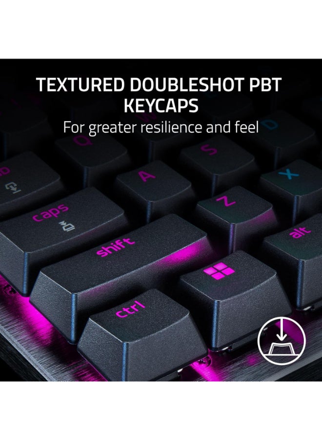 Razer Huntsman V3 Pro Mechanical Keyboard, Analog Optical Switch Gen-2, Firm Leatherette Wrist Rest, Doubleshot PBT Keycaps, Detachable Type-C Cable, ENG (US) Layout, Black I RZ03-04970100-R3M1 - Image 5