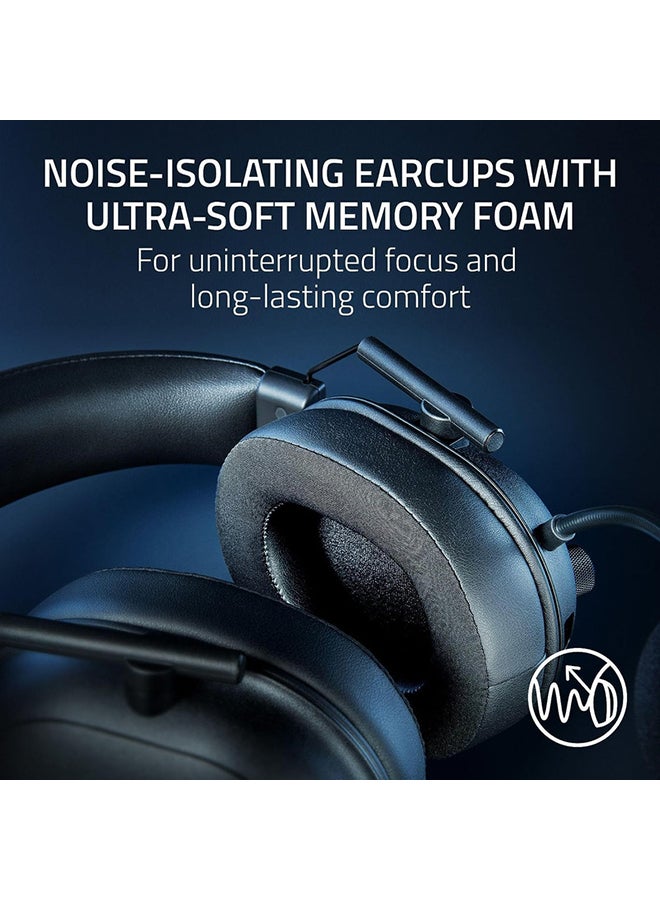 Razer BlackShark V2 HyperSpeed Wireless Gaming Headset, 280g Lightweight, THX Spatial Audio, Bendable Mic, 50mm Drivers, 2.4GHz, Bluetooth or USB, 70 Hr Battery w/USB Type C Charging - Black