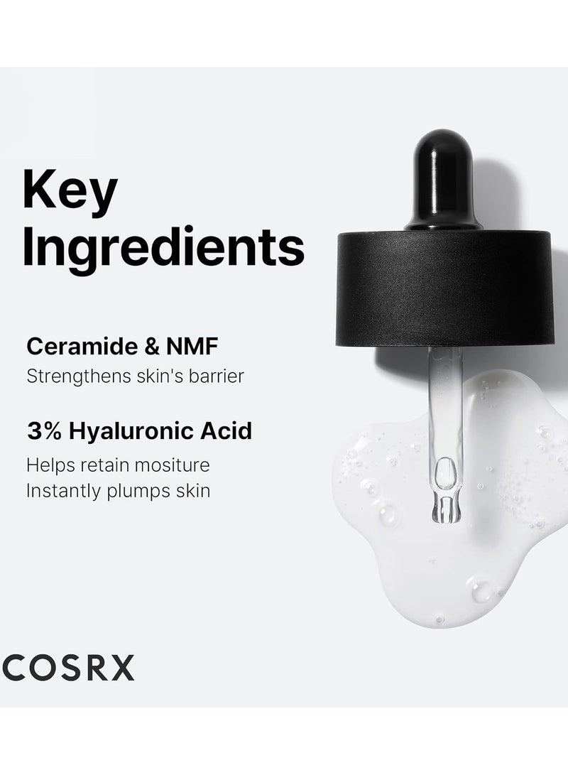 Cosrx - Pure Sodium Hyaluronic Acid 3% Serum, Hydration And Moisture Boosting Facial Serum For Fine Lines And Wrinkles, Plump And Repair Dry Skin, 0.67 fl.oz/20 Ml, Not Tested On Animals, No Artificial Fragrance 0.67 Fl Oz (Pack of 1)None - Image 1
