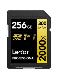 Lexar Professional 2000x SDHC UHS-II cards, up to 300MB/s read 260MB/s write C10 V90 U3 256 GB  - Image 1