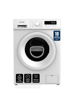 Krome 7 KG Front Loading Washing Machine, 1400 RPM with LED Display With BLDC Inverter Motor 7 kg KR-WFL70SI White  - Image 1