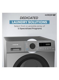 Krome 7 KG Front Loading Washing Machine, 1400 RPM with LED Display With BLDC Inverter Motor 7 kg KR-WFL70SSI Titanium  - Image 5