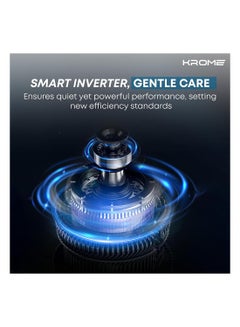 Krome 7 KG Front Loading Washing Machine, 1400 RPM with LED Display With BLDC Inverter Motor 7 kg KR-WFL70SSI Titanium  - Image 3