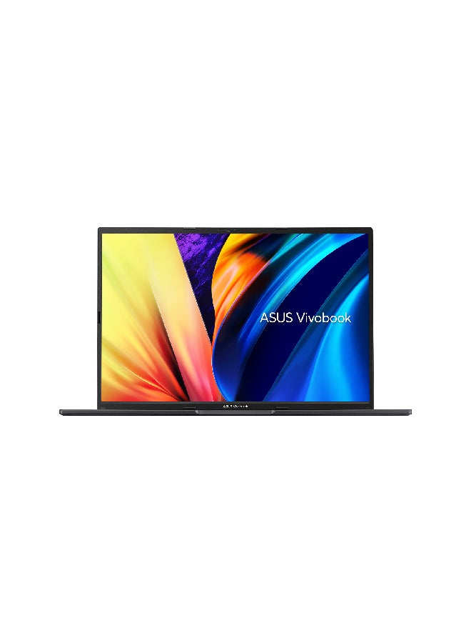 أسوس لابتوب فيفوبوك 15 X1605ZA-MB007W مزود بتقنية WUXGA مقاس 16 بوصة ومعالج انتل كور i5-1235U وذاكرة وصول عشوائي سعة 8 جيجابايت ومحرك أقراص إس إس دي سعة 512 جيجابايت وبطاقة رسومات انتل يو اتش دي ونظام تشغيل ويندوز 11 الإنجليزية/العربية أسود إندي  - Image 1