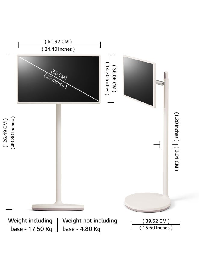 2023 LG StanbyME - 27inch Movable Smart Screen 27ART10AKPL White - pnsku/N70019325V/45/_/1738835940/3eea99ce-f458-433a-892d-a1f2b08bce71