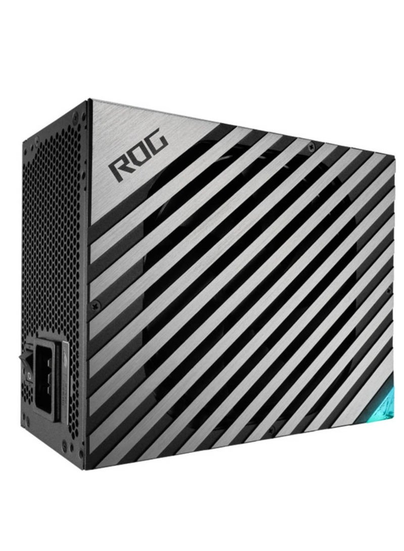 ASUS - Rog Thor 1600W ATX Power Supply Unit, With Aura Sync & OLED Display, 1600W Power, 80 Plus Titanium Certification, 135mm PWM Fan, 0dB Cooling, Modular Black - Image 1