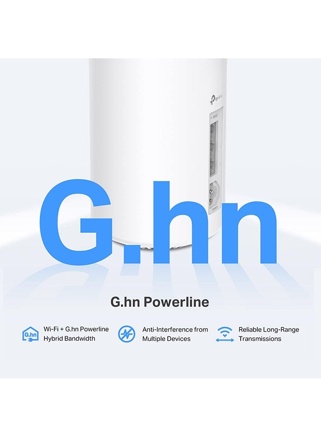 TP-LINK - Deco Powerline Mesh WiFi 6 System (Deco PX50), Covers up to 6,500 sq.ft, Replaces Routers and Extenders, Signal Through Walls and Floors, Compatible with Alexa and Google Home, 3-Pack White - Image 1