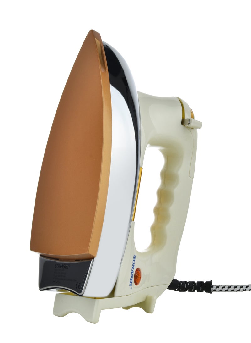 Heavy Iron - Gold Ceramic Coated Soleplate | Overheat Safety Protection With Easy Temperature Settings | Heavy Iron Box Suitable For All Fabrics 1200 W SHI-6020 Off White/Gold - pnsku/N70019375V/45/_/1698460259/1e7f3bb1-00da-4648-a3d9-0676cf8e931d