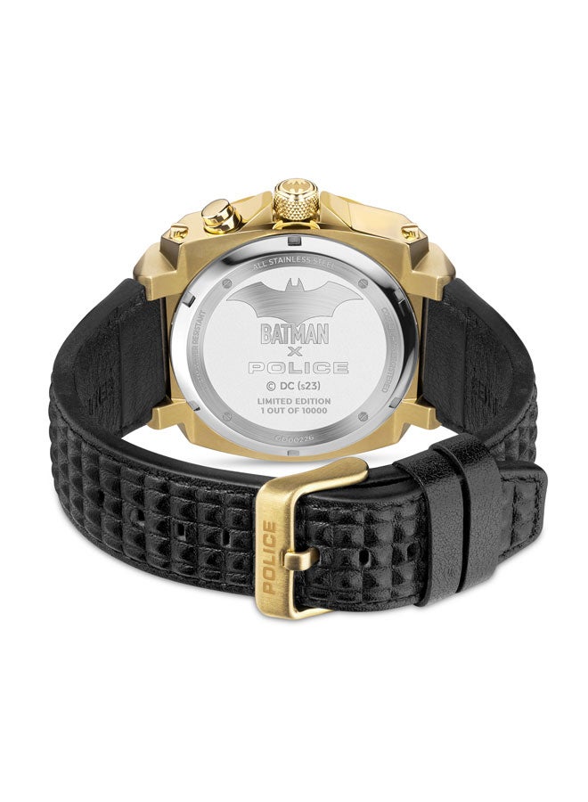 POLICE - Men's Analog Round Shape Leather Wrist Watch GD00226 - 45 Mm - Image 1