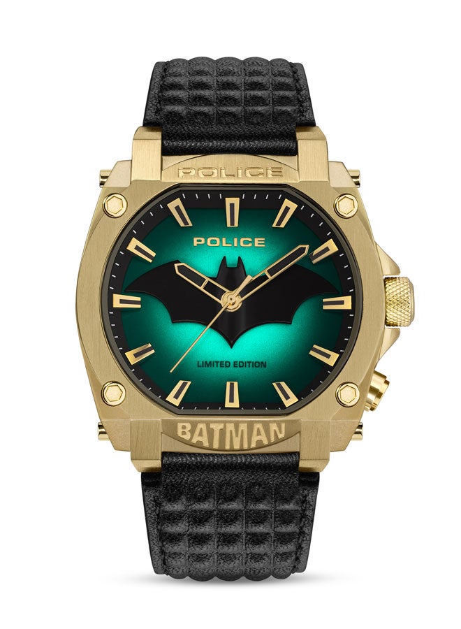 POLICE - Men's Analog Round Shape Leather Wrist Watch GD00226 - 45 Mm - Image 1