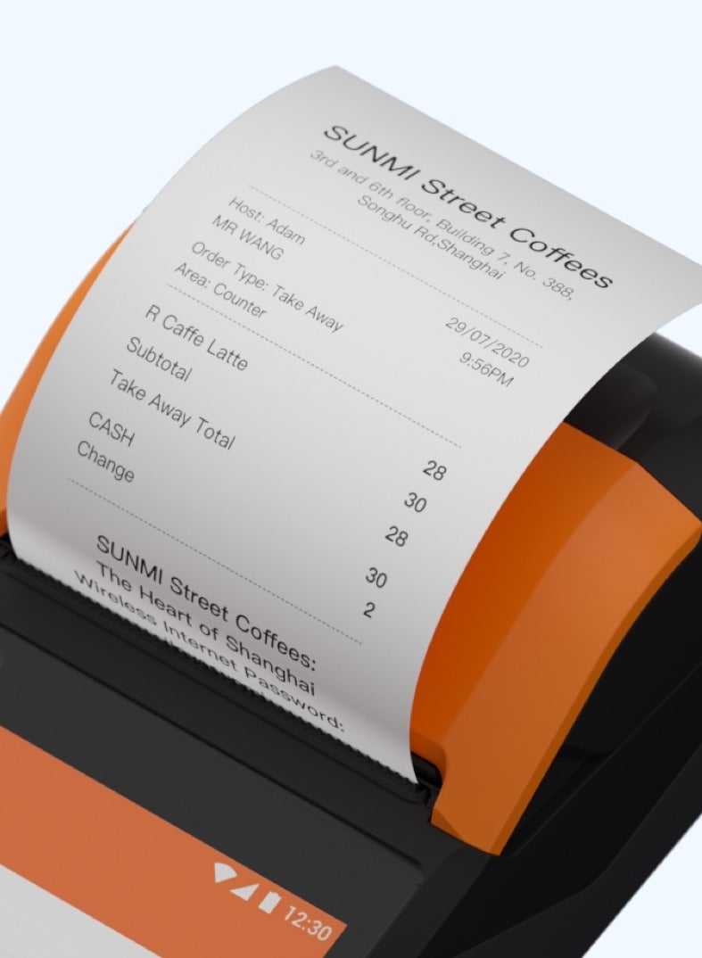 SUNMI - Digital Printer SUNMI V2s for paying money and printing Receipts black - Image 1